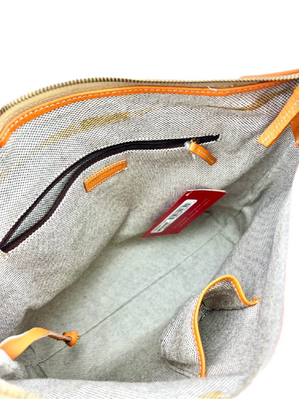 Dooney & Bourke Orange Monogram Large Shoulder Bag Y2K Vintage - RARE π§‘ - Picture 11 of 16